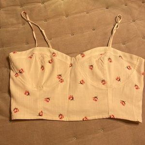 Forever 21 bustier crop top size medium